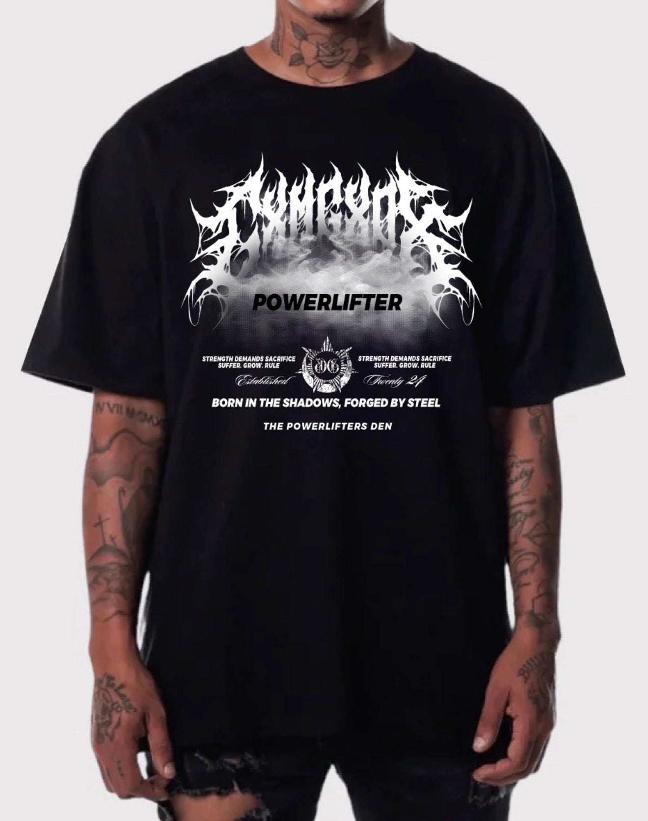 GODZ AMONGST MORTALS TEE IN BLACK
