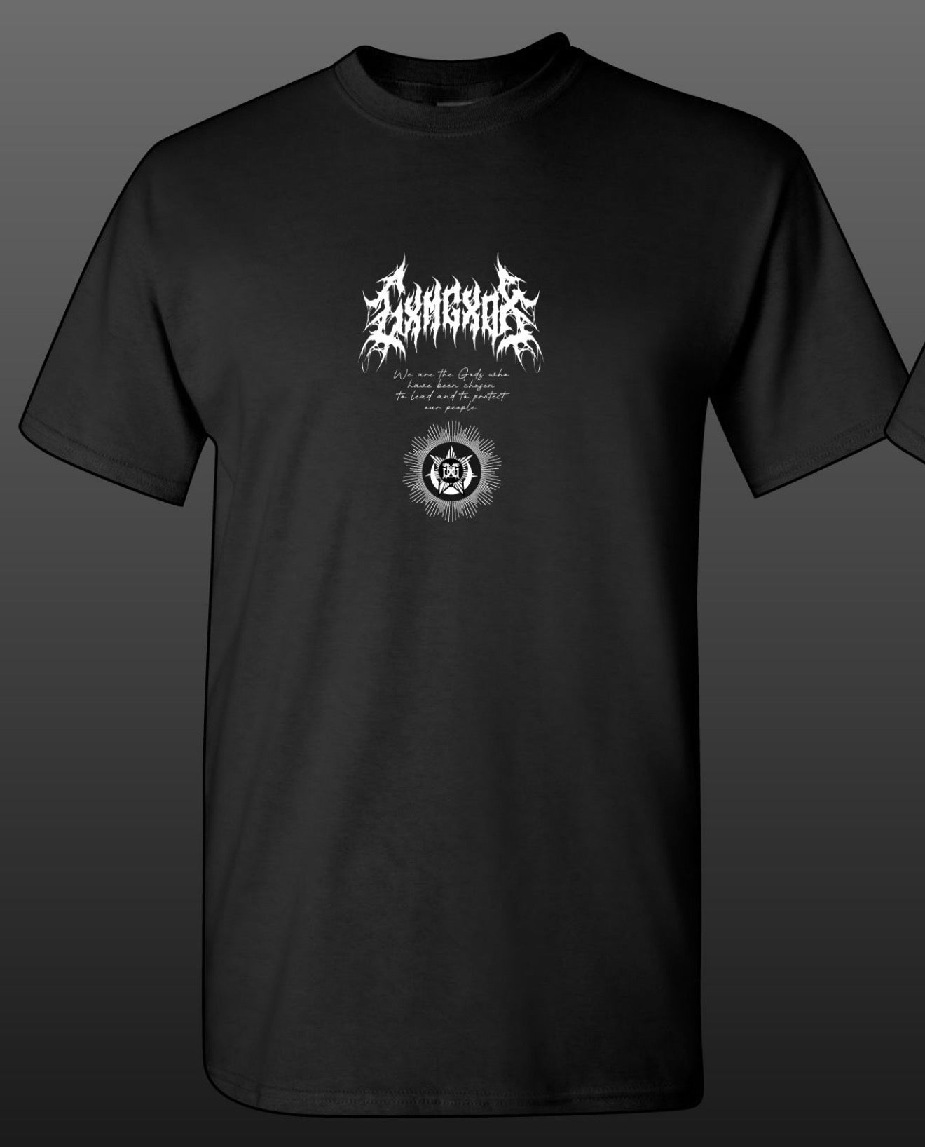 SAINTS & SINNERZ, SINNERZ & SAINTS TEE IN BLACK