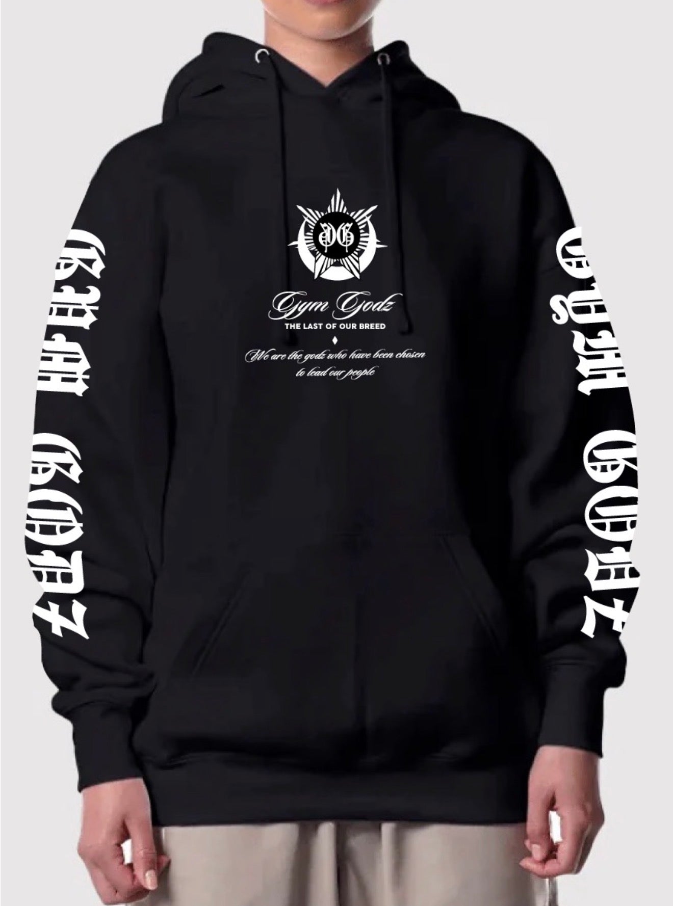 EMERGED FROM DARKNESS PULLOVER HOODIE IN BLACK