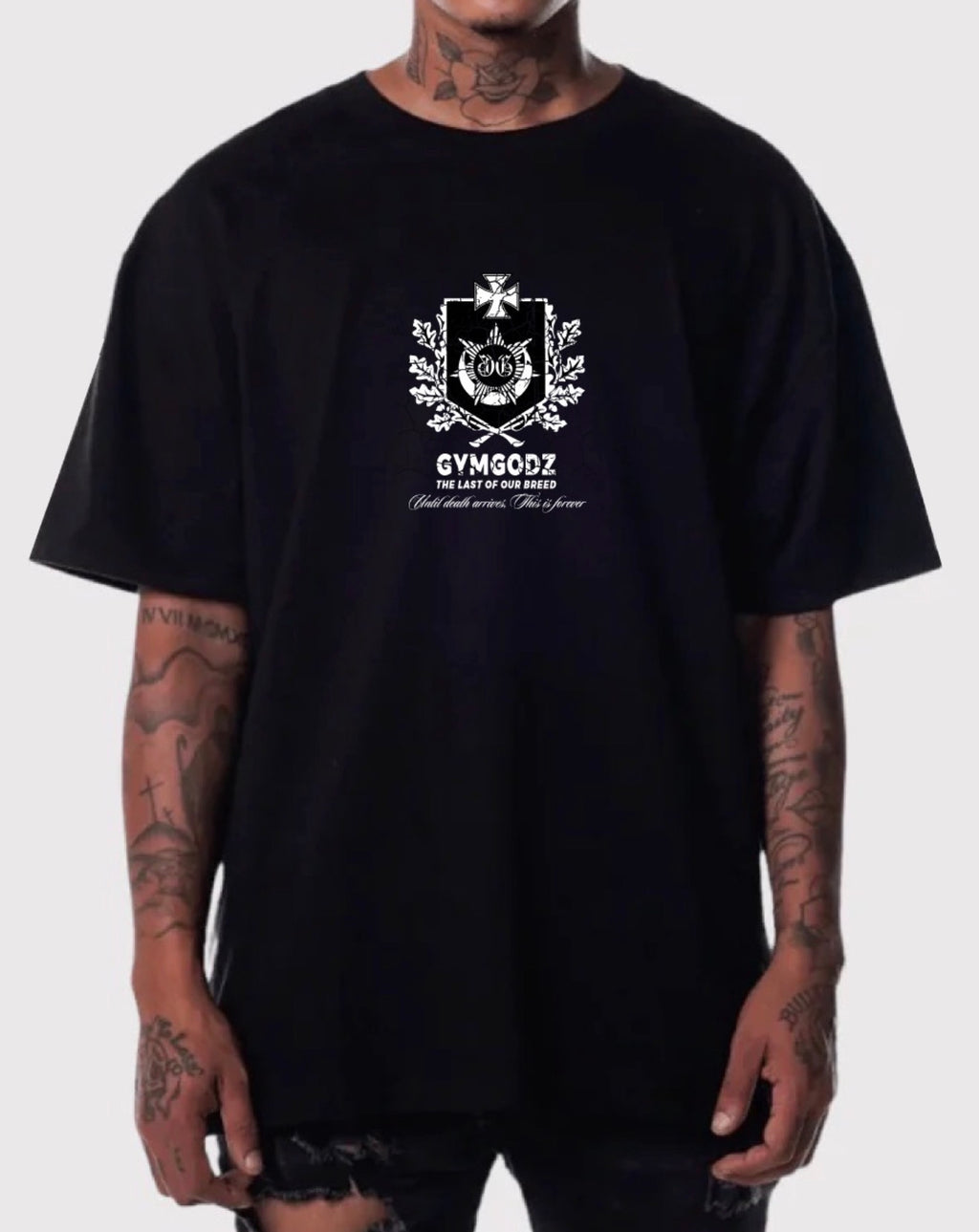 UNTIL DEATH ARRIVES THIS IS 4EVER TEE IN BLACK