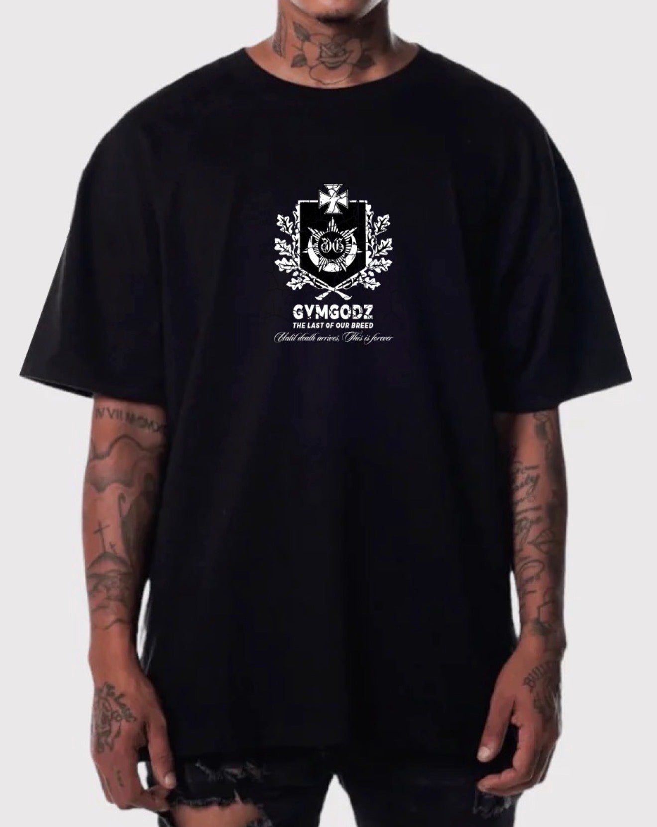 UNTIL DEATH ARRIVES THIS IS 4EVER TEE IN BLACK