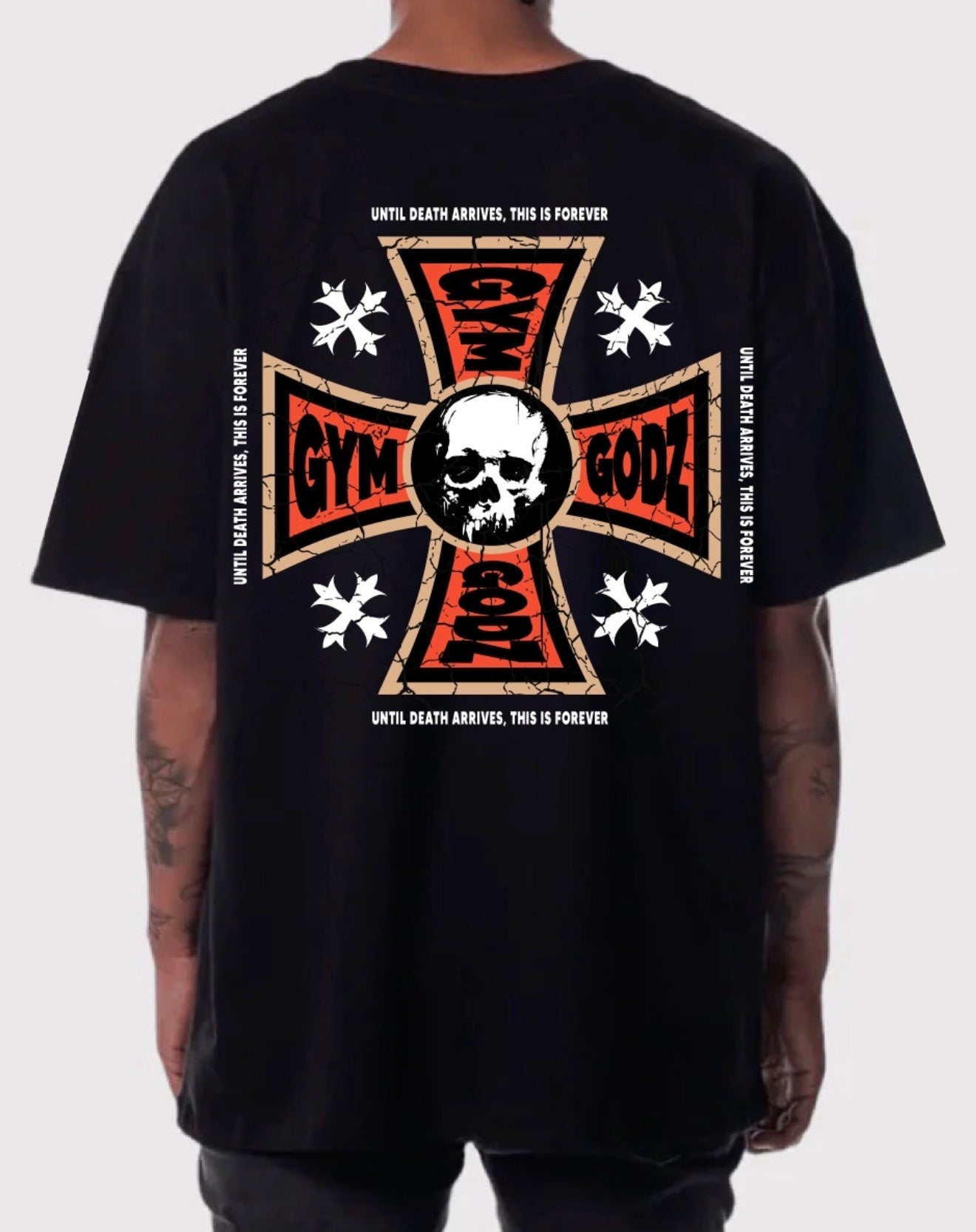 UNTIL DEATH ARRIVES THIS IS 4EVER TEE IN BLACK