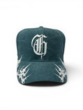 WE REIGN THE THRONE HAT IN WASHED GREEN