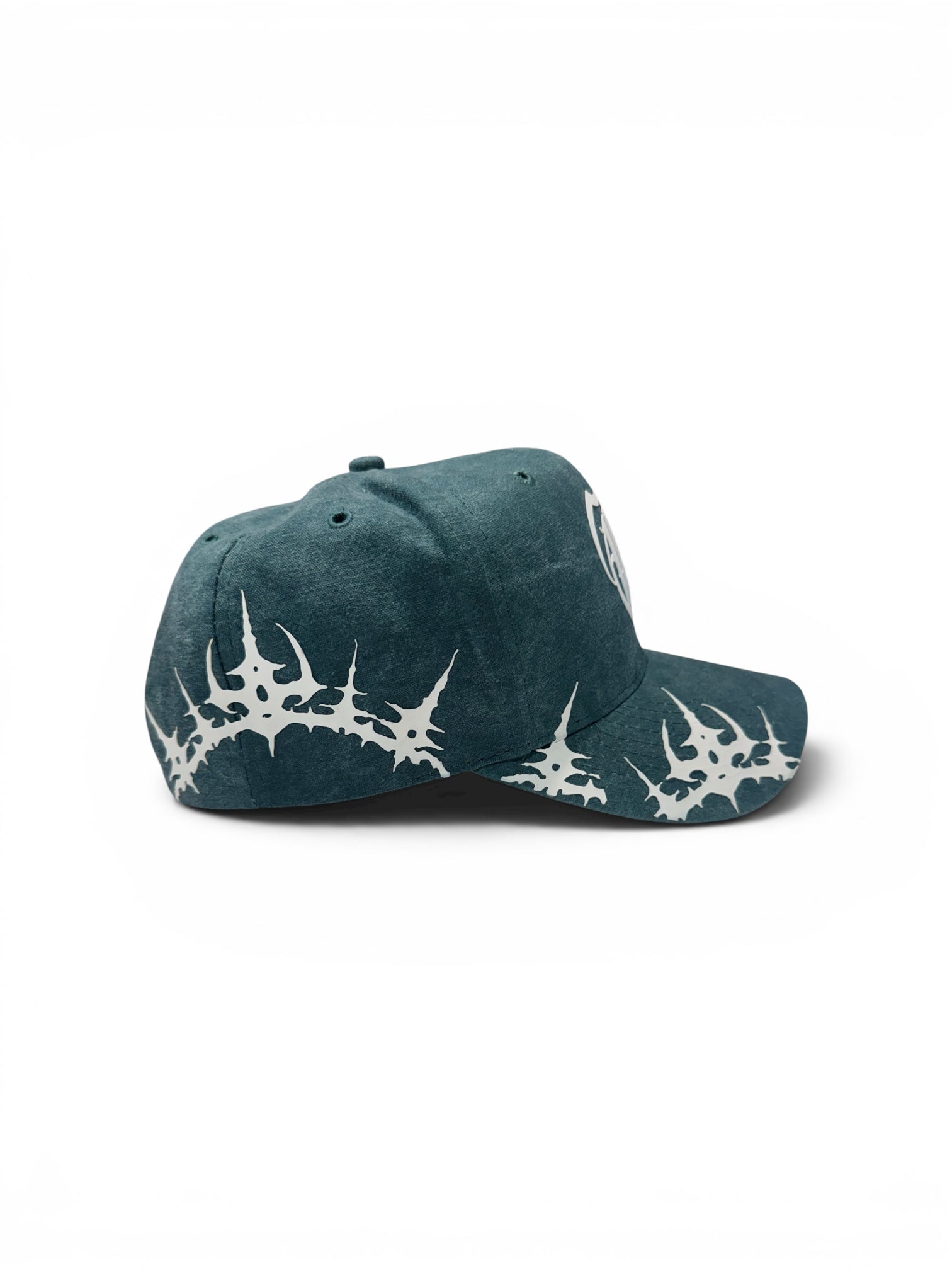 WE REIGN THE THRONE HAT IN WASHED GREEN