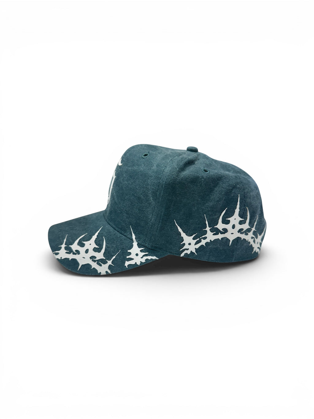 WE REIGN THE THRONE HAT IN WASHED GREEN