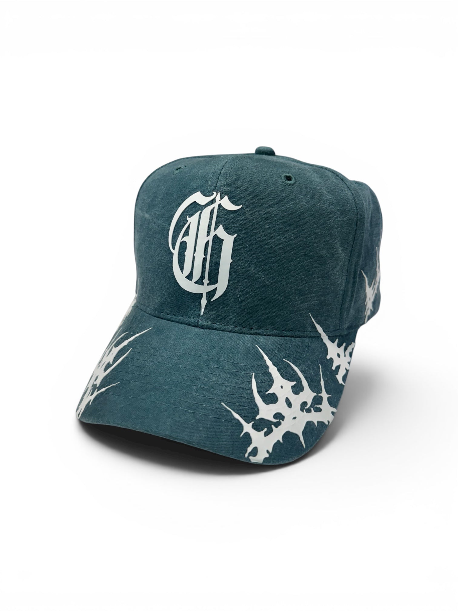 WE REIGN THE THRONE HAT IN WASHED GREEN