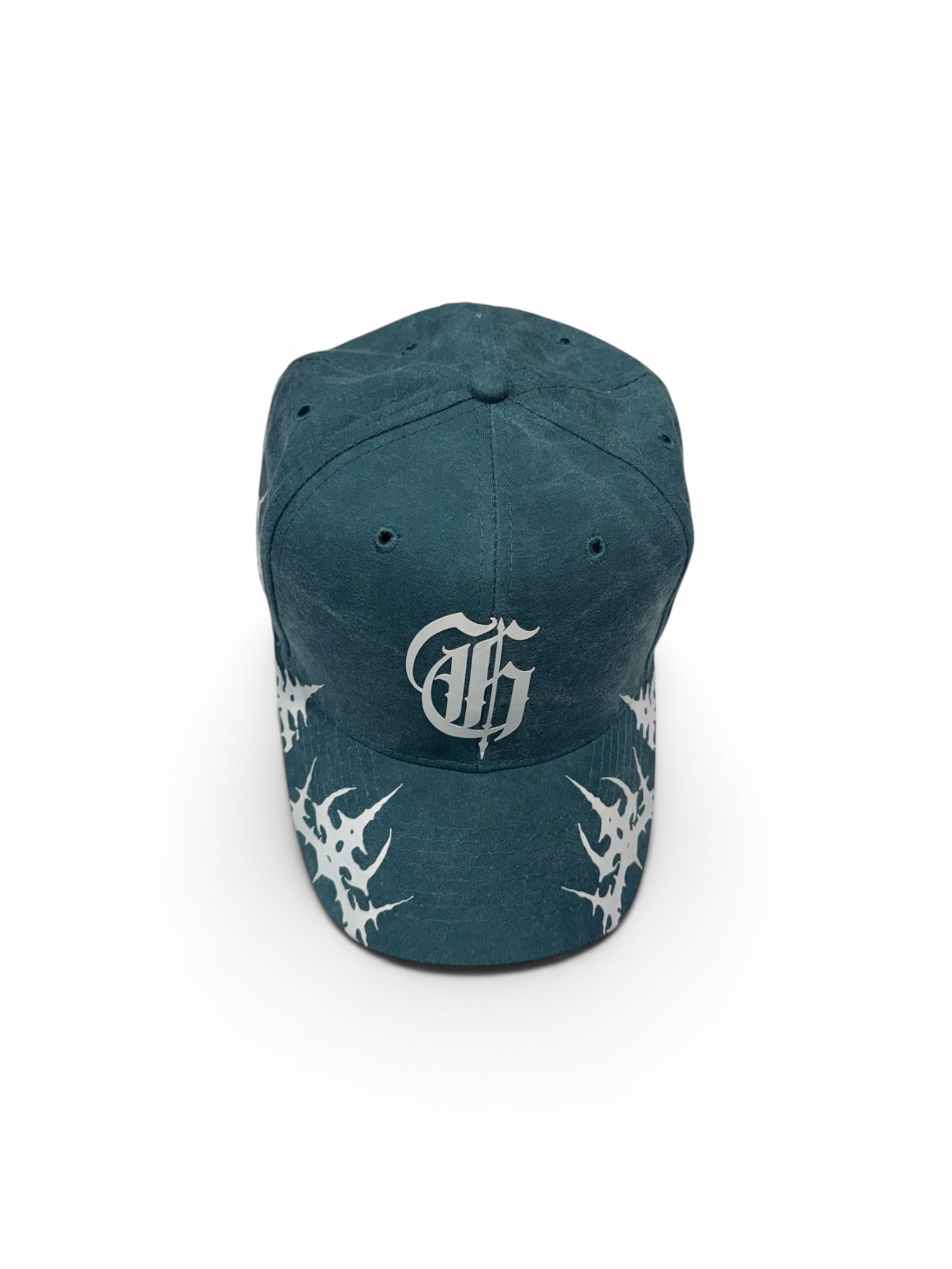 WE REIGN THE THRONE HAT IN WASHED GREEN