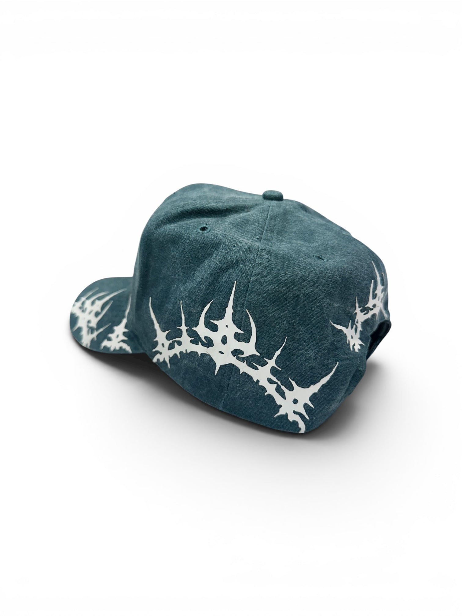 WE REIGN THE THRONE HAT IN WASHED GREEN