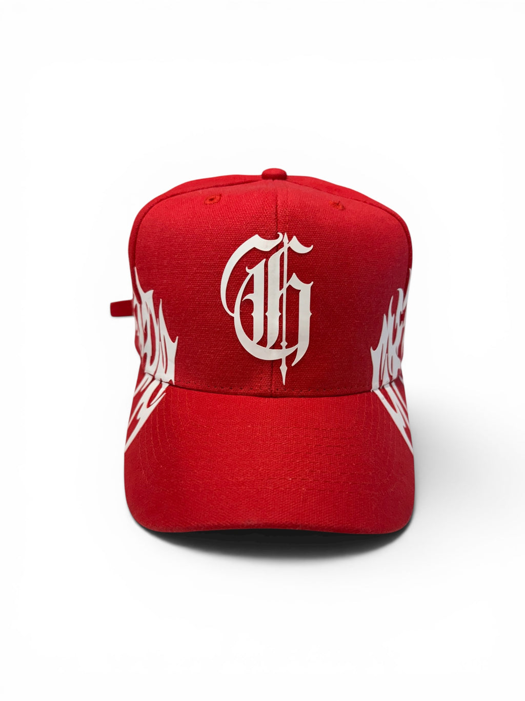 BORN IN THE SHADOWS HAT IN RED