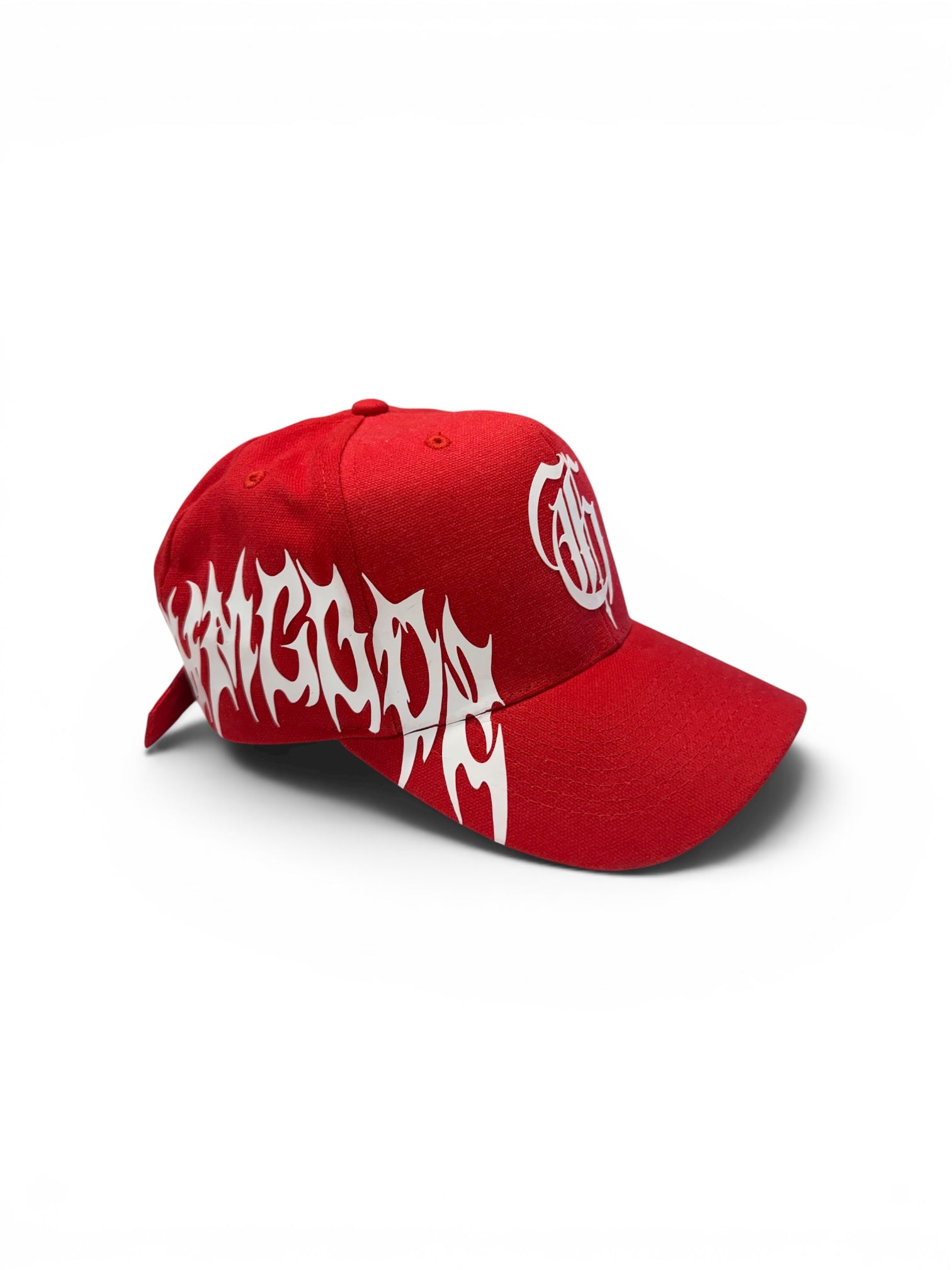 BORN IN THE SHADOWS HAT IN RED