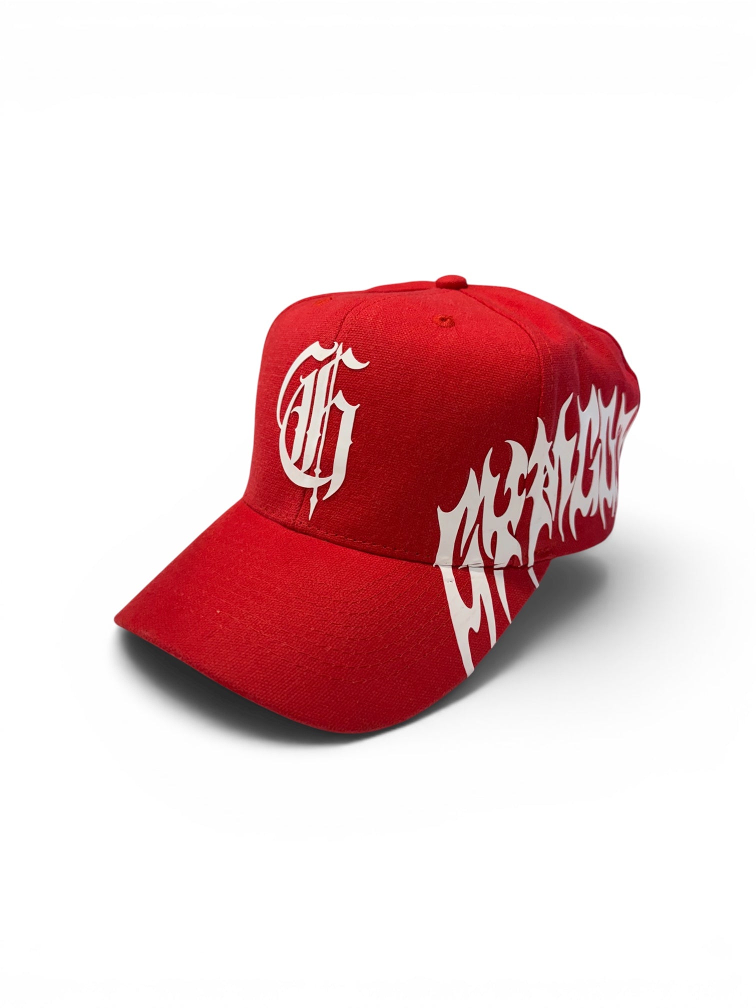 BORN IN THE SHADOWS HAT IN RED